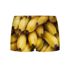 Мужские трусы 3D с принтом Банан , 50% хлопок, 50% полиэстер | классическая посадка, на поясе мягкая тканевая резинка | Тематика изображения на принте: фото