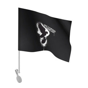 Флаг для автомобиля с принтом Hollywood Undead , 100% полиэстер | Размер: 30*21 см | хип хоп