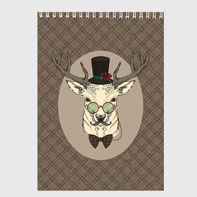 Скетчбук с принтом Deer , 100% бумага
 | 48 листов, плотность листов — 100 г/м2, плотность картонной обложки — 250 г/м2. Листы скреплены сверху удобной пружинной спиралью | 2016 | christmas | deer | год | новогодний | новый | олень | рождественский | с новым годом