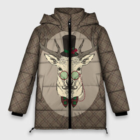 Женская зимняя куртка 3D с принтом Deer , верх — 100% полиэстер; подкладка — 100% полиэстер; утеплитель — 100% полиэстер | длина ниже бедра, силуэт Оверсайз. Есть воротник-стойка, отстегивающийся капюшон и ветрозащитная планка. 

Боковые карманы с листочкой на кнопках и внутренний карман на молнии | 2016 | christmas | deer | год | новогодний | новый | олень | рождественский | с новым годом
