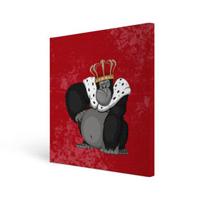 Холст квадратный с принтом Обезьяна король , 100% ПВХ |  | 2016 | год | король | корона | мартышка | новый | обезьяна | с новым год