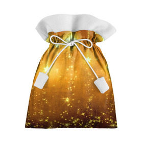 Подарочный 3D мешок с принтом Новогоднее настроение , 100% полиэстер | Размер: 29*39 см | Тематика изображения на принте: звёзды | сияние