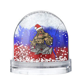 Снежный шар с принтом Медведь , Пластик | Изображение внутри шара печатается на глянцевой фотобумаге с двух сторон | 2016 | год | медведь | мишка | новогодний | новый | патриот | россия | русский | с новым годом | сила | флаг
