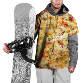 Накидка на куртку 3D с принтом Пицца , 100% полиэстер |  | Тематика изображения на принте: еда | пицца