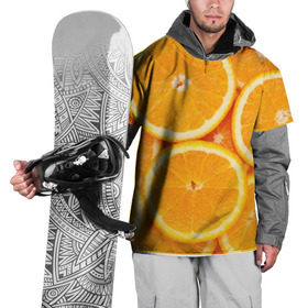 Накидка на куртку 3D с принтом Апельсинчик , 100% полиэстер |  | orange | апельсин | фрукты