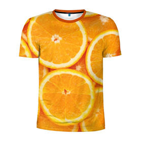 Мужская футболка 3D спортивная с принтом Апельсинчик , 100% полиэстер с улучшенными характеристиками | приталенный силуэт, круглая горловина, широкие плечи, сужается к линии бедра | orange | апельсин | фрукты
