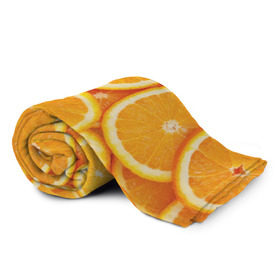 Плед 3D с принтом Апельсинчик , 100% полиэстер | закругленные углы, все края обработаны. Ткань не мнется и не растягивается | Тематика изображения на принте: orange | апельсин | фрукты