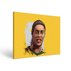 Холст прямоугольный с принтом Ronaldinho , 100% ПВХ |  | football | ronaldinho | роналдиньо | футбол | футболист