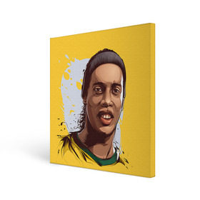 Холст квадратный с принтом Ronaldinho , 100% ПВХ |  | Тематика изображения на принте: football | ronaldinho | роналдиньо | футбол | футболист