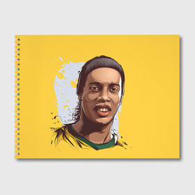 Альбом для рисования с принтом Ronaldinho , 100% бумага
 | матовая бумага, плотность 200 мг. | Тематика изображения на принте: football | ronaldinho | роналдиньо | футбол | футболист