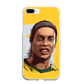 Чехол для iPhone 7Plus/8 Plus матовый с принтом Ronaldinho , Силикон | Область печати: задняя сторона чехла, без боковых панелей | football | ronaldinho | роналдиньо | футбол | футболист
