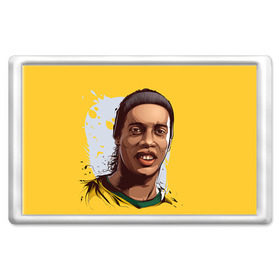 Магнит 45*70 с принтом Ronaldinho , Пластик | Размер: 78*52 мм; Размер печати: 70*45 | Тематика изображения на принте: football | ronaldinho | роналдиньо | футбол | футболист