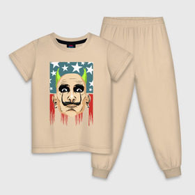Детская пижама хлопок с принтом Prodigy Dali , 100% хлопок |  брюки и футболка прямого кроя, без карманов, на брюках мягкая резинка на поясе и по низу штанин
 | usa | дали | кейт флинт | продиджи | сша