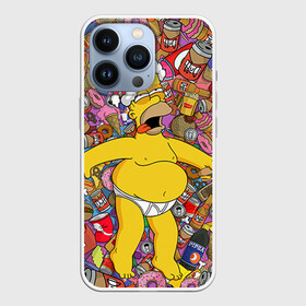 Чехол для iPhone 13 Pro с принтом Обжора Гомер ,  |  | Тематика изображения на принте: гомер