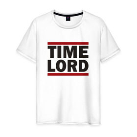 Мужская футболка хлопок с принтом Time Lord , 100% хлопок | прямой крой, круглый вырез горловины, длина до линии бедер, слегка спущенное плечо. | doctor who | tardis | доктор кто | тардис