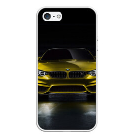 Чехол для iPhone 5/5S матовый с принтом BMW M4 Concept , Силикон | Область печати: задняя сторона чехла, без боковых панелей | bmw | бмв
