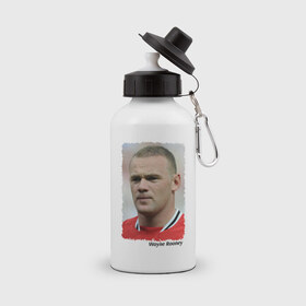 Бутылка спортивная с принтом Wayne Rooney , металл | емкость — 500 мл, в комплекте две пластиковые крышки и карабин для крепления | wayne rooney | англия | апл | лига чемпионов | мю | уэйн руни | футбол