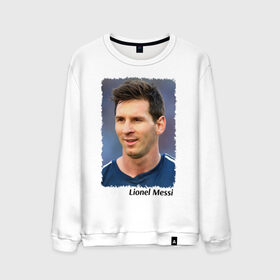 Мужской свитшот хлопок с принтом Lionel Messi , 100% хлопок |  | Тематика изображения на принте: 