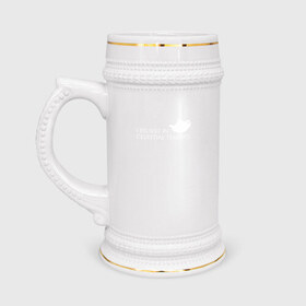 Кружка пивная с принтом Celestial Teapots ,  керамика (Материал выдерживает высокую температуру, стоит избегать резкого перепада температур) |  объем 630 мл | Тематика изображения на принте: celestial teapots чайник рассела