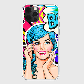 Чехол для iPhone 12 Pro с принтом Pop art , силикон | область печати: задняя сторона чехла, без боковых панелей | Тематика изображения на принте: bang | boom | omg | pop art | super | wow | wtf | арт | поп | ретро | уорхол | энди