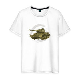 Мужская футболка хлопок с принтом Танк Т-34 , 100% хлопок | прямой крой, круглый вырез горловины, длина до линии бедер, слегка спущенное плечо. | war | самый известный танк красной армии т 34
танки | ссср | т34 | техника
