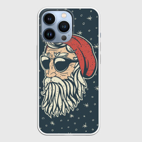 Чехол для iPhone 13 Pro с принтом Санта хипстер ,  |  | Тематика изображения на принте: 2016 | christmas | hipster | new year | дед мороз | нг | новый год | рождество | с новым годом | санта | хипстер