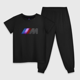 Детская пижама хлопок с принтом BMW M texture , 100% хлопок |  брюки и футболка прямого кроя, без карманов, на брюках мягкая резинка на поясе и по низу штанин
 | 5 | bmw | m | бмв | м