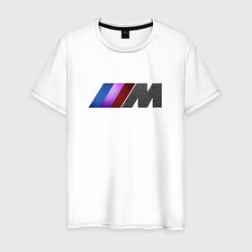 Мужская футболка хлопок с принтом BMW M texture , 100% хлопок | прямой крой, круглый вырез горловины, длина до линии бедер, слегка спущенное плечо. | 5 | bmw | m | бмв | м