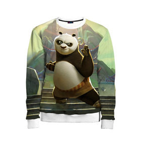 Детский свитшот 3D с принтом Кунг фу панда , 100% полиэстер | свободная посадка, прямой крой, мягкая тканевая резинка на рукавах и понизу свитшота | kung fu | kung fu panda | panda | кунг фу | кунг фу панда | кунгфу | панда. кунг фу | по