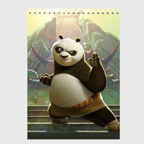 Скетчбук с принтом Кунг фу панда , 100% бумага
 | 48 листов, плотность листов — 100 г/м2, плотность картонной обложки — 250 г/м2. Листы скреплены сверху удобной пружинной спиралью | Тематика изображения на принте: kung fu | kung fu panda | panda | кунг фу | кунг фу панда | кунгфу | панда. кунг фу | по