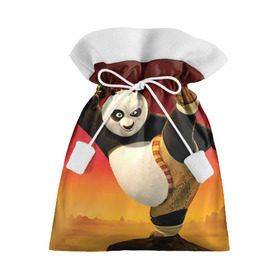 Подарочный 3D мешок с принтом Кунг фу панда , 100% полиэстер | Размер: 29*39 см | Тематика изображения на принте: kung fu | kung fu panda | panda | кунг фу | кунг фу панда | кунгфу | панда. кунг фу | по