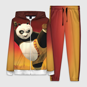 Женский костюм 3D с принтом Кунг фу панда ,  |  | kung fu | kung fu panda | panda | кунг фу | кунг фу панда | кунгфу | панда. кунг фу | по