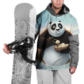 Накидка на куртку 3D с принтом Кунг фу панда , 100% полиэстер |  | панда
