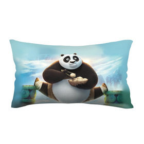 Подушка 3D антистресс с принтом Кунг фу панда , наволочка — 100% полиэстер, наполнитель — вспененный полистирол | состоит из подушки и наволочки на молнии | панда