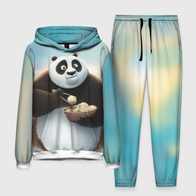 Мужской костюм 3D (с толстовкой) с принтом Кунг фу панда ,  |  | панда