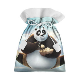 Подарочный 3D мешок с принтом Кунг фу панда , 100% полиэстер | Размер: 29*39 см | панда