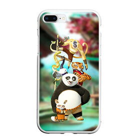 Чехол для iPhone 7Plus/8 Plus матовый с принтом Кунг фу панда , Силикон | Область печати: задняя сторона чехла, без боковых панелей | Тематика изображения на принте: kung fu | kung fu panda | panda | кунг фу | кунг фу панда | кунгфу | панда. кунг фу | по