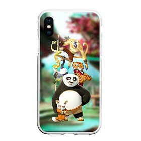 Чехол для iPhone XS Max матовый с принтом Кунг фу панда , Силикон | Область печати: задняя сторона чехла, без боковых панелей | Тематика изображения на принте: kung fu | kung fu panda | panda | кунг фу | кунг фу панда | кунгфу | панда. кунг фу | по