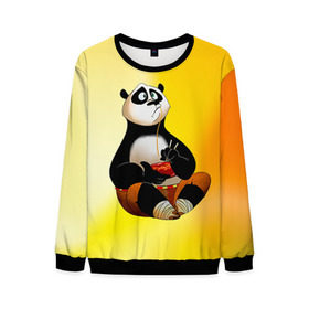 Мужской свитшот 3D с принтом Кунг фу панда , 100% полиэстер с мягким внутренним слоем | круглый вырез горловины, мягкая резинка на манжетах и поясе, свободная посадка по фигуре | Тематика изображения на принте: kung fu | kung fu panda | panda | кунг фу | кунг фу панда | кунгфу | панда. кунг фу | по