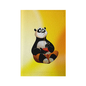 Обложка для паспорта матовая кожа с принтом Кунг фу панда , натуральная матовая кожа | размер 19,3 х 13,7 см; прозрачные пластиковые крепления | Тематика изображения на принте: kung fu | kung fu panda | panda | кунг фу | кунг фу панда | кунгфу | панда. кунг фу | по