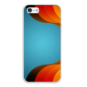 Чехол силиконовый для Телефон Apple iPhone 5/5S с принтом Цветные линии , Силикон | Область печати: задняя сторона чехла, без боковых панелей | art | арт | линии | цвет