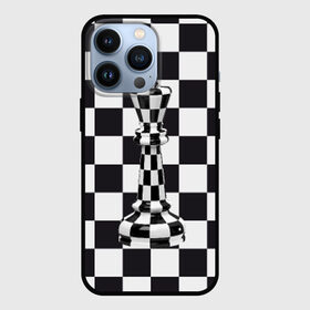 Чехол для iPhone 13 Pro с принтом Ферзь ,  |  | клетки | ферзь | шахматная доска | шахматы