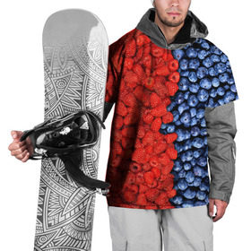 Накидка на куртку 3D с принтом Ягодка , 100% полиэстер |  | Тематика изображения на принте: клубника | малина | черника | ягода | ягодка | ягодный