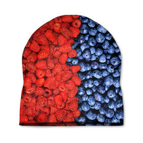 Шапка 3D с принтом Ягодка , 100% полиэстер | универсальный размер, печать по всей поверхности изделия | Тематика изображения на принте: клубника | малина | черника | ягода | ягодка | ягодный