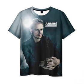 Мужская футболка 3D с принтом Armin Van Buuren , 100% полиэфир | прямой крой, круглый вырез горловины, длина до линии бедер | addicted | buuren | van | аrmin | армен | бюрен | ван