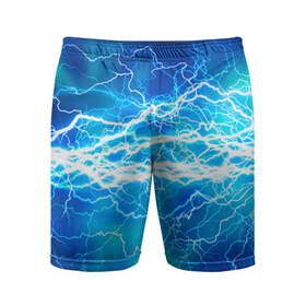 Мужские шорты 3D спортивные с принтом Молния ,  |  | Тематика изображения на принте: гроза | молния | разряд