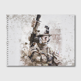 Альбом для рисования с принтом ФСБ Альфа , 100% бумага
 | матовая бумага, плотность 200 мг. | армия | военный | рф | служба | стрелок | структура