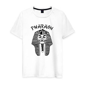 Мужская футболка хлопок с принтом Pharaoh , 100% хлопок | прямой крой, круглый вырез горловины, длина до линии бедер, слегка спущенное плечо. | black | rap | trap | рэп | скр | фара | фараон