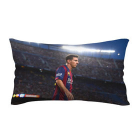 Подушка 3D антистресс с принтом Messi , наволочка — 100% полиэстер, наполнитель — вспененный полистирол | состоит из подушки и наволочки на молнии | месси