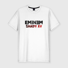 Мужская футболка премиум с принтом Eminem Shady 15 , 92% хлопок, 8% лайкра | приталенный силуэт, круглый вырез ворота, длина до линии бедра, короткий рукав | Тематика изображения на принте: 